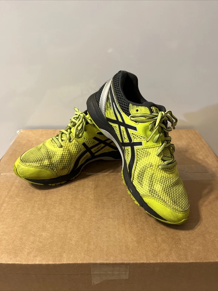 Tênis de treinamento ASICS infantil Lazerbeam tamanho 5.0 amarelo segurança/cinza grafite - Imagem 1 de 4