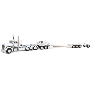 DCP 1/64 Peterbilt 379 FlatTop Fontaine Magnitude Lowboy Trailer Booster 60-2014 - Picture 1 of 7