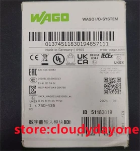 750-436 New WAGO 750-436 8-Channel Digital Input Module 750-436 PLC - Picture 1 of 2