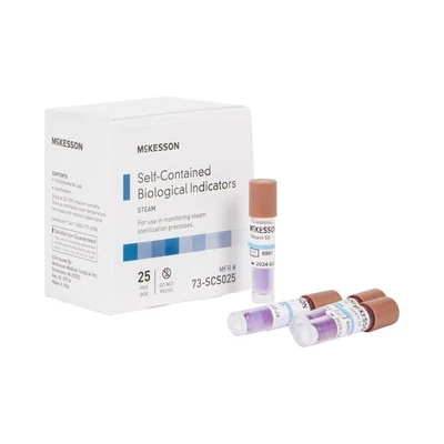 McKesson Indicador Biológico Esterilización Vial Compatibilidad Vapor 73-SCS025 Foto 1 de 4