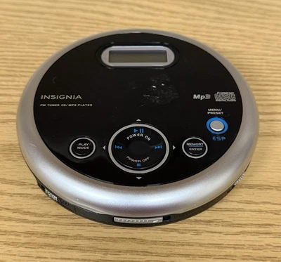 Insignia NS-P5113 портативный проигрыватель компакт-дисков с воспроизведением MP3 без наушников полностью протестирован - Изображение 1 из 3