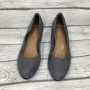 Clarks Collection Ultimate Comfort Gray Slip On Wedge Heel Pump Women's Size 7.5 - Picture 1 of 9