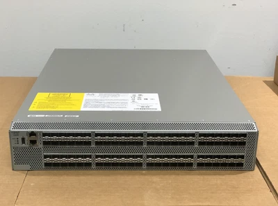 Cisco DS-C9396S 16G FC Fabric Switch 48 Active Ports 2x AC PSU Port Side Exhaust - Image 1 of 4