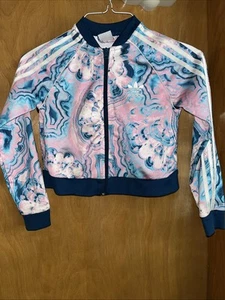 ADIDAS YOUTH GIRLS SMALL TRACK JACKET (B33) - Picture 1 of 7