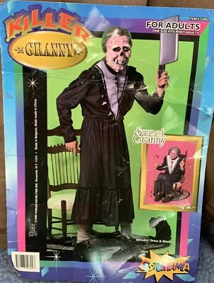 KILLER GRANNY COSTUME ADULT ONE SIZE FITS MOST - Image 1 of 4