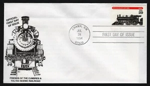 #2847 29c Buchanan's No. 999, C&T Railroad FDC **ANY 5=FREE SHIPPING** - Picture 1 of 2