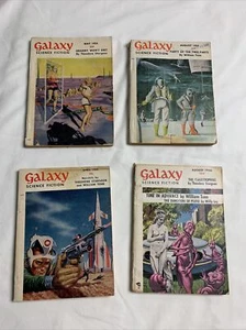 GALAXY Science Fiction 1954-1956 Pulp Magazines Lot of 4 Back Issues Digest-Size - Picture 1 of 13