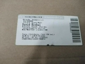 DAVID BISBAL PALAU SANT JORDI 2 DE FEBRERO 2013 - ENTRADA TICKET - Foto 1 di 1