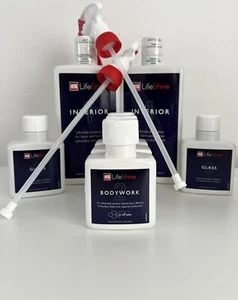 Autoglym Lifeshine Car Clean Kit For Valeters - 2 Interior 3 Bodywork 2 Glass - Picture 1 of 4