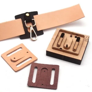 Belt Buckle Fastener Leather Craft Cutting Die Knife Punch Cut Template DIY Tool - Picture 1 of 7