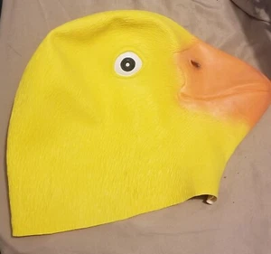 Halloween Chick mask Latex Yellow Cute Animal Adult&Kid - Picture 1 of 3