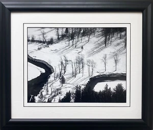 Ansel Adams "Merced River & Snow Columbia" Chama Valley Custom Framed ART photo - Picture 1 of 3