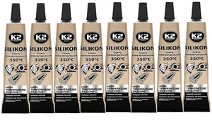 8 x Hochtemperaturbeständige Dichtmasse  bis 350°C SILIKON SCHWARZ 21G - Bild 1 von 1