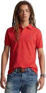 Polo Ralph Lauren Polo Shirt Men's Red Custom Slim Fit Mesh Cotton | MSRP: $110 - Picture 1 of 5
