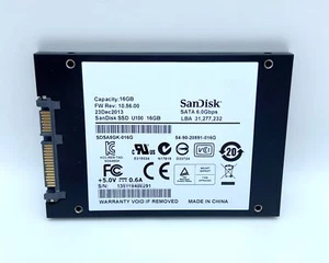 SDSA5GK-016G SanDisk 16GB U100 SSD 6.0Gbps SATA 7mm 2.5" Solid State Drive New - Picture 1 of 4