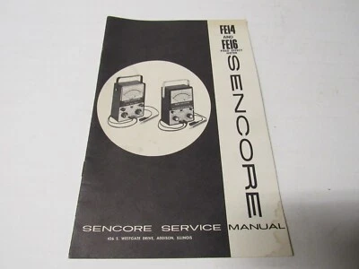 Sencore FE14& FE16 Field Effect Meter Service Manual - Image 1 of 3