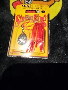 Strike King Spinnerbait Mini-King MK-69G Red Shad Head Red Shad Skirt 1/8oz - Picture 1 of 4
