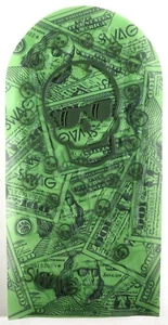 SWAG Green SKULL MONEY Webbed Material for Making Golf Club Driver Headcover - Picture 1 of 4