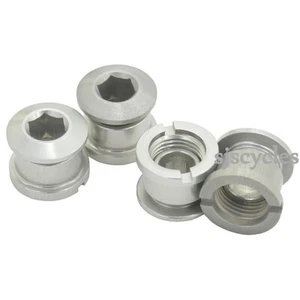 Middleburn Outer Alloy Single Chainring Bolts - Set of 4 - Silver - Picture 1 of 1