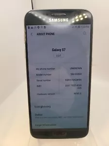 Samsung Galaxy S7 Verizon Carrier Only Black 32GB Android 8 - Picture 1 of 15
