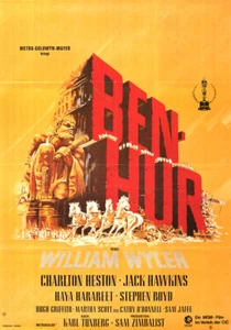 Ben Hur ORIGINAL A1 Kinoplakat Charlton Heston / Stephen Boyd / Jack Hawkins  - Picture 1 of 1