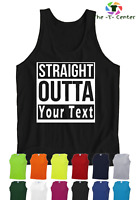 STRAIGHT OUTTA Your City COMPTON VEST GYM  COTTON VEST NWA PERSONALISED CUSTOM