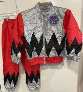 VTG 1999 Saban Power Rangers Lost Galaxy Jason Red Ranger Track Costume Size 7 - Picture 1 of 10