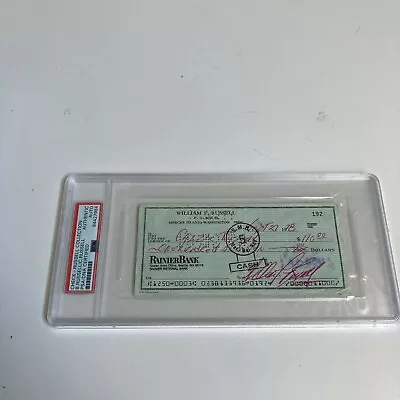 Bill Russell Signed Autographed Bank Check PSA DNA Boston Celtics HOF Legend - Image 1 of 3