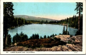 Lower Salmon Lake CA Trees California c1920 postcard JP10 - Picture 1 of 2
