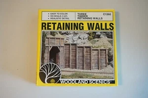 Woodland Scenics HO Scale Retaining Walls (3 in box) Model #C1260 - Picture 1 of 2