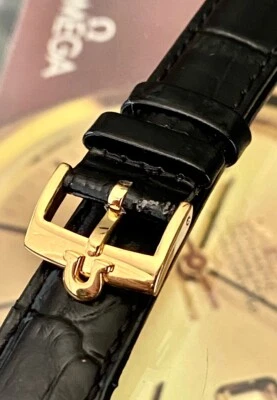 OMEGA Constellation Model 16mm Logo Buckle 18mm Cognac Color Croco Leather - Image 1 of 4