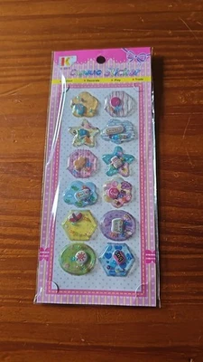 Kinder Sticker Aufkleber  Geburtstag Party Basteln Deko Sammeln 3D Mitbringsel - Bild 1 von 4