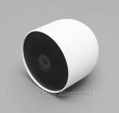 Google Nest Cam 1080p Indoor/Outdoor Battery GA01317-US - Snow - Image 1 of 4