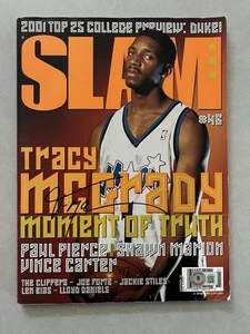 Tracy McGrady signed autographed Magic Slam Magazine 2001 Beckett BAS COA Cert - Picture 1 of 2