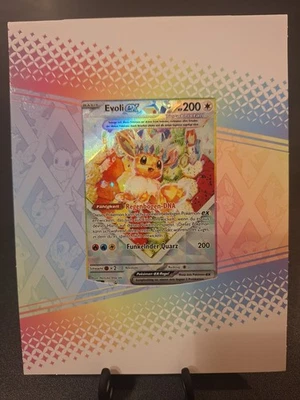 Pokemon Evoli EX SVP DE 174 Black Star Promo Alt Art Prismatische Entwicklungen  - Bild 1 von 4