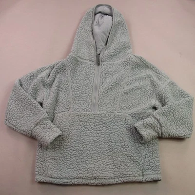 Prana Hoodie Womens Medium Long Sleeve 1/4 Zip Hooded Pockets Outdoors Gray - Image 1 of 4