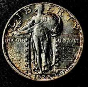 1928 s standing liberty quarter, Nice High Grade. RPM fs-502, rare variety! - Picture 1 of 7