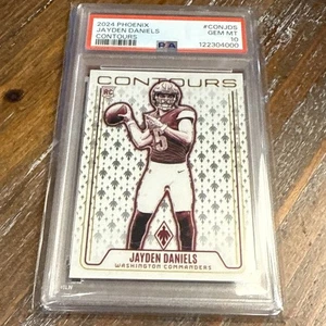 2024 Panini Phoenix - Contours Jayden Daniels RC PSA 10 Gem Mint - Picture 1 of 2