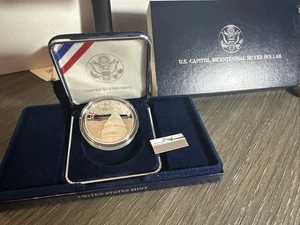 1994 S US Capitol Bicentennial Silver Dollar Commemorative Proof - Picture 1 of 4