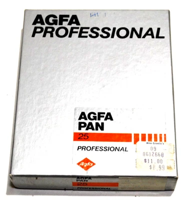 AGFA PAN 25 PROFESSIONAL FILM-4X5-OPEN BOX - Image 1 of 4