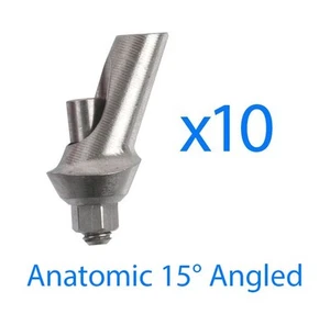 10 x Angular Anatomic Angled Titanium Abutment 15° - Picture 1 of 1