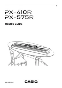 Users Guide Instructions Casio Privia Digital Keyboard -Model PX-410R & PX575R - Picture 1 of 4