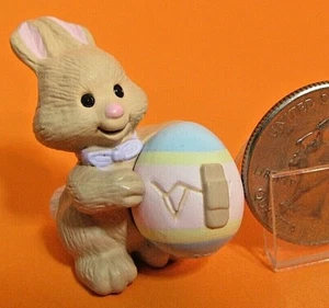 Hallmark Merry Miniature Spring Easter 1993 BUNNY with EGG  - Picture 1 of 9
