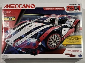 Meccano 25 in 1 Motorized Supercar Building Kit - 21202 NEW!!! - Picture 1 of 2