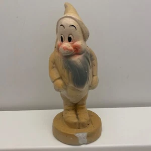 SCARCE RARE 1940's Vintage 6.5” Chalk Figure Figurine Disney Snow White Bashful - Picture 1 of 14