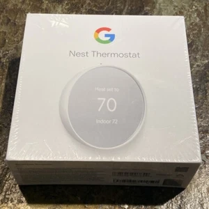 Google Nest Programmable Thermostat Snow White GA01334-US NEW SEALED - Picture 1 of 1