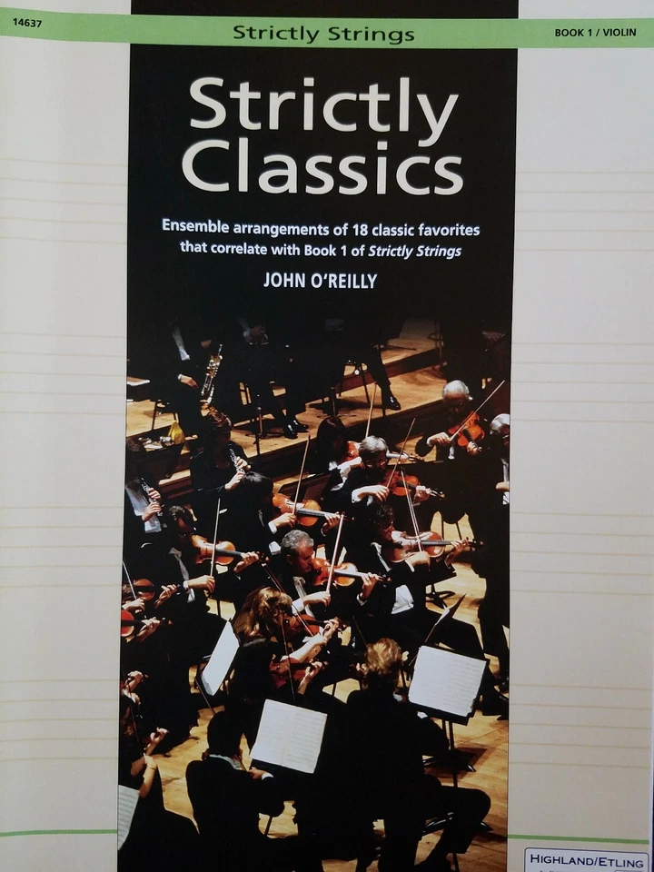 14637 Strictly Classics Strings Series Book 1 Violin Method John O'Reilly  - Image 1 of 1