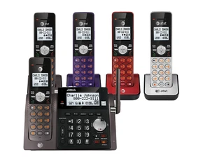 NEW AT&T DECT 6.0 DESIGNER 5 Cordless Telephone Phone Set With Talking Caller ID - Picture 1 of 1