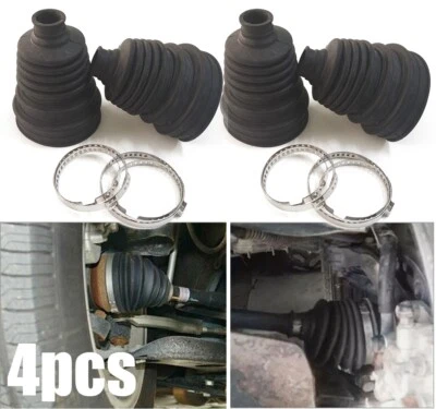 Universal Car Auto Rubber CV Axle Boot Dust Cover Silicone Ball Head + Clamp Kit - Image 1 of 4