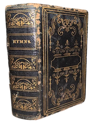 1851, FINELY BOUND METHODIST HYMN BOOK, CHARLESTON IMPRINT, BLACK LEATHER - Image 1 of 4